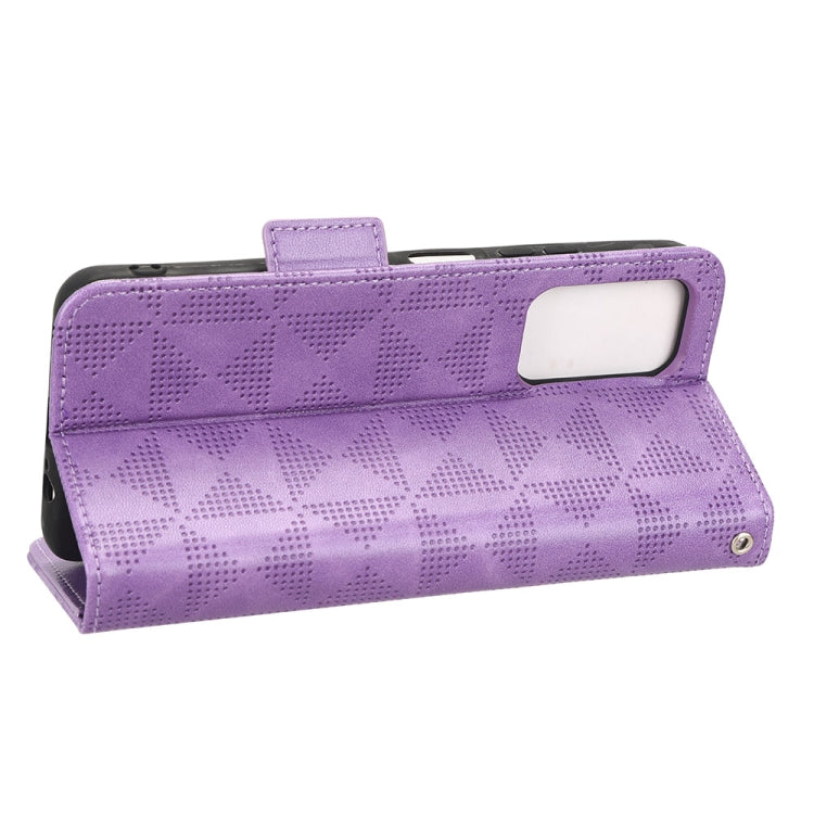 For Xiaomi Redmi 10/Note 11S 5G/Poco M4 Pro 5G Symmetrical Triangle Leather Phone Case