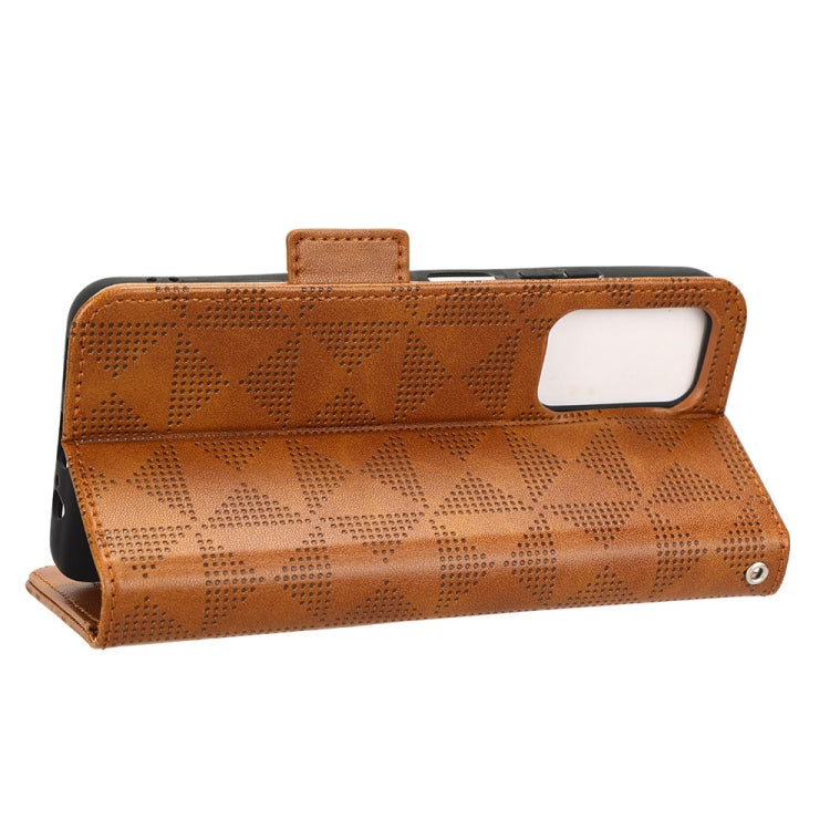 For Xiaomi Redmi 10/Note 11S 5G/Poco M4 Pro 5G Symmetrical Triangle Leather Phone Case