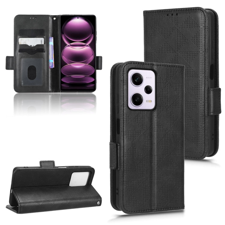For Xiaomi Redmi Note 12 Pro+ 5G Global Symmetrical Triangle Leather Phone Case