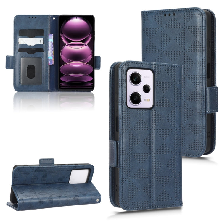 For Xiaomi Redmi Note 12 Pro 5G Global Symmetrical Triangle Leather Phone Case