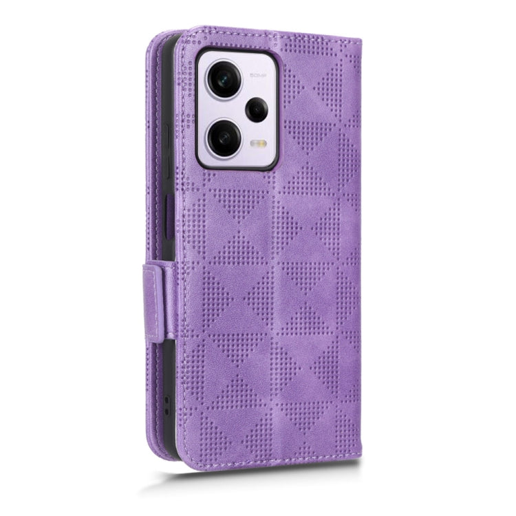 For Xiaomi Redmi Note 12 Pro 5G Global Symmetrical Triangle Leather Phone Case