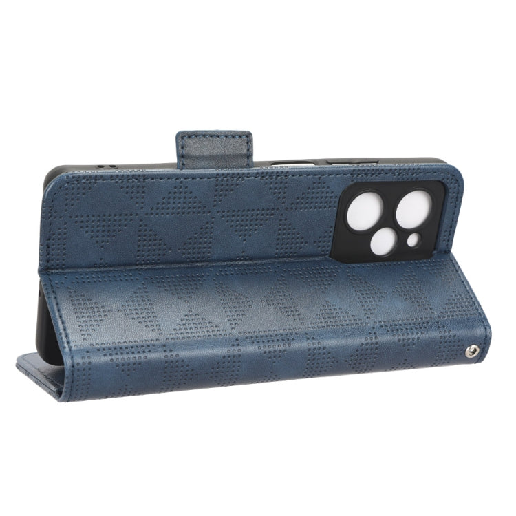 For Xiaomi Redmi Note 12 Pro Speed Symmetrical Triangle Leather Phone Case