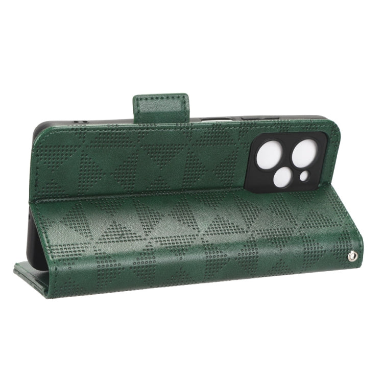 For Xiaomi Redmi Note 12 Pro Speed Symmetrical Triangle Leather Phone Case