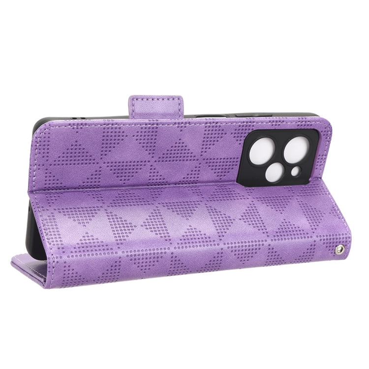 For Xiaomi Redmi Note 12 Pro Speed Symmetrical Triangle Leather Phone Case