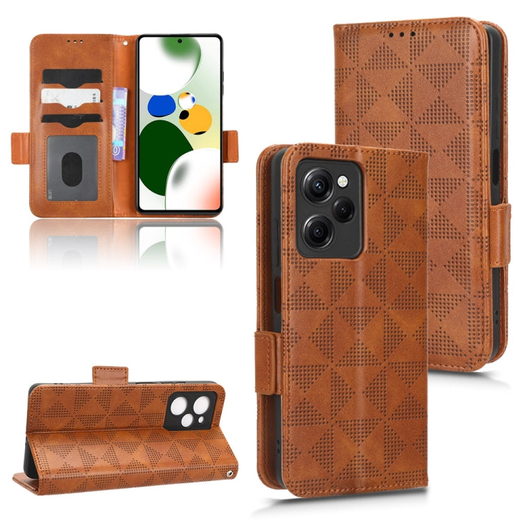 For Xiaomi Redmi Note 12 Pro Speed Symmetrical Triangle Leather Phone Case