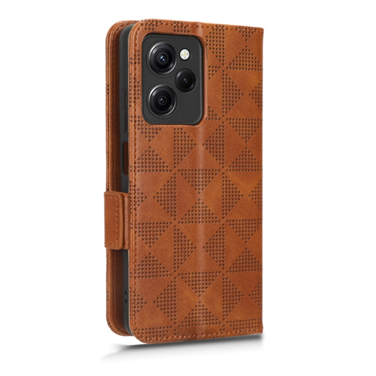 For Xiaomi Redmi Note 12 Pro Speed Symmetrical Triangle Leather Phone Case