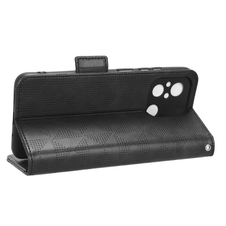 For Xiaomi Redmi 11A 4G Symmetrical Triangle Leather Phone Case