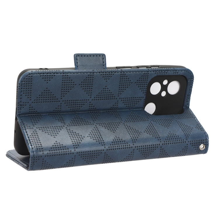 For Xiaomi Redmi 11A 4G Symmetrical Triangle Leather Phone Case