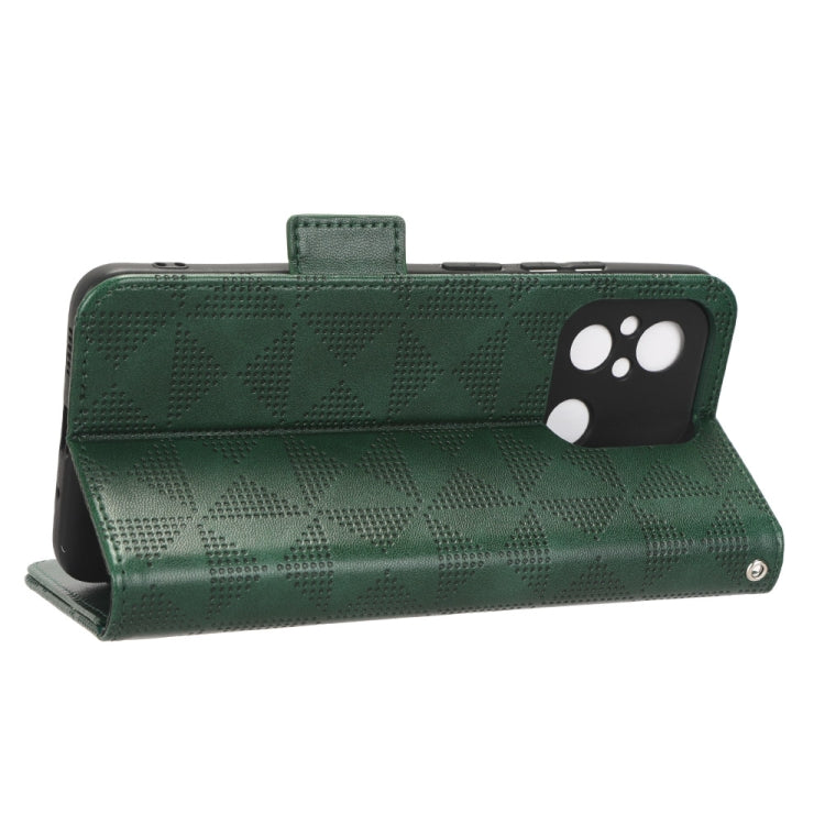 For Xiaomi Redmi 11A 4G Symmetrical Triangle Leather Phone Case