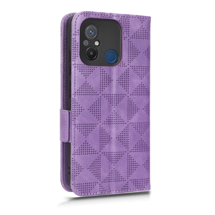 For Xiaomi Redmi 11A 4G Symmetrical Triangle Leather Phone Case