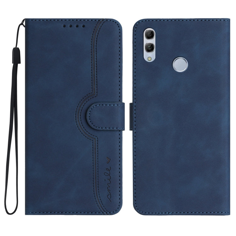 For Honor 10 Lite/Huawei P smart 2019 Heart Pattern Skin Feel Leather Phone Case