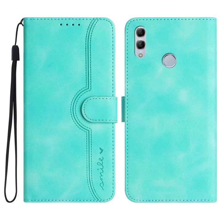 For Honor 10 Lite/Huawei P smart 2019 Heart Pattern Skin Feel Leather Phone Case