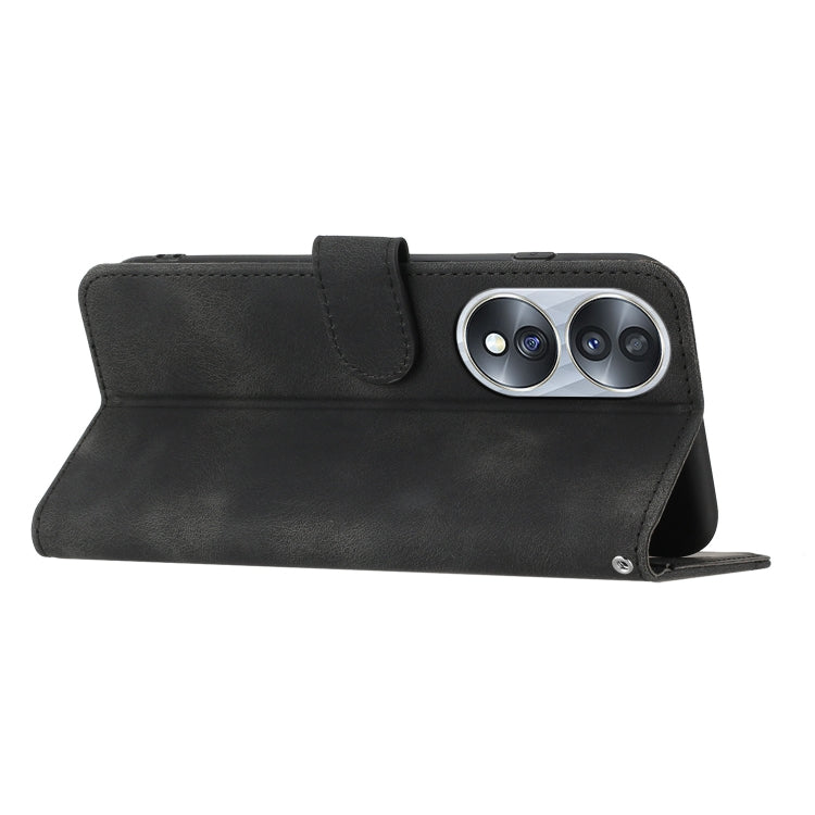 For Honor 70 Heart Pattern Skin Feel Leather Phone Case