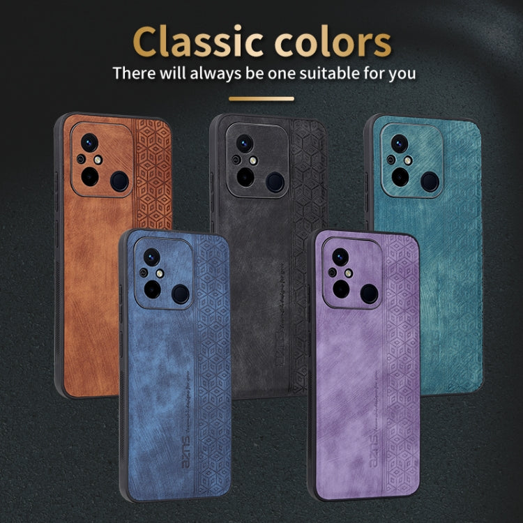For Xiaomi Poco C55 / Redmi 12C / 11A AZNS 3D Embossed Skin Feel Phone Case