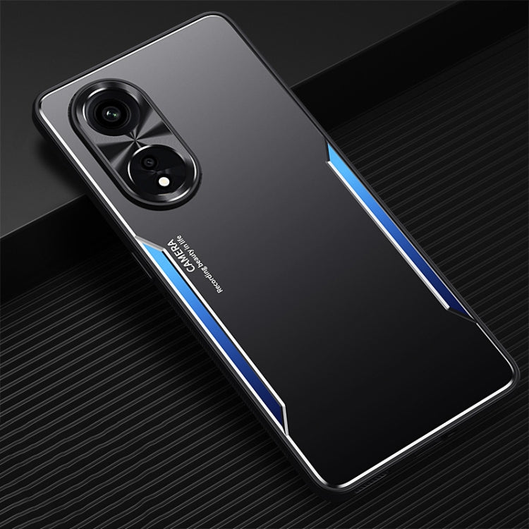 For OPPO A1 Pro / A98 Blade Series TPU + Titanium Alloy Phone Case