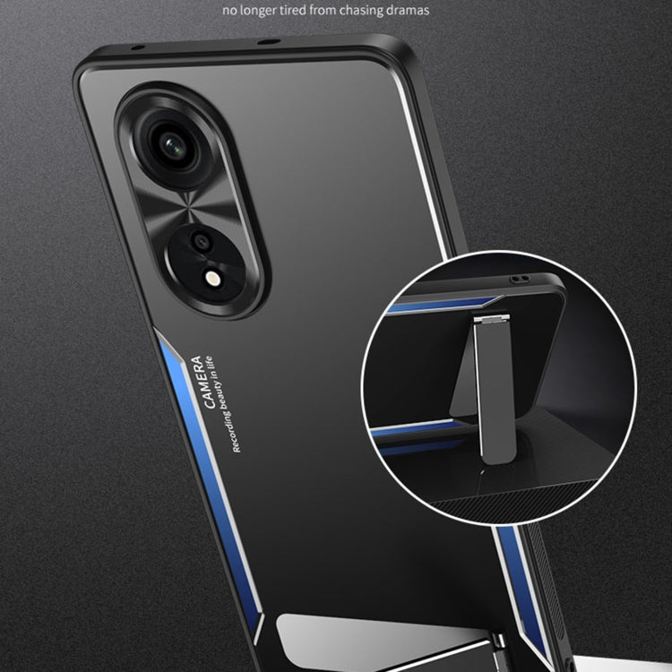 For OPPO A1 Pro / A98 Blade Series TPU + Titanium Alloy Phone Case