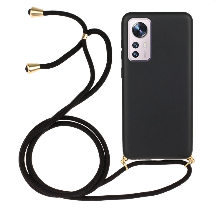 For Xiaomi 12 / 12X Wheat Straw Material + TPU Phone Case with Lanyard