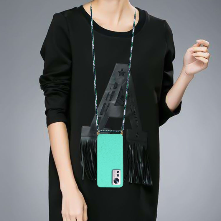 For Xiaomi 12 / 12X Wheat Straw Material + TPU Phone Case with Lanyard