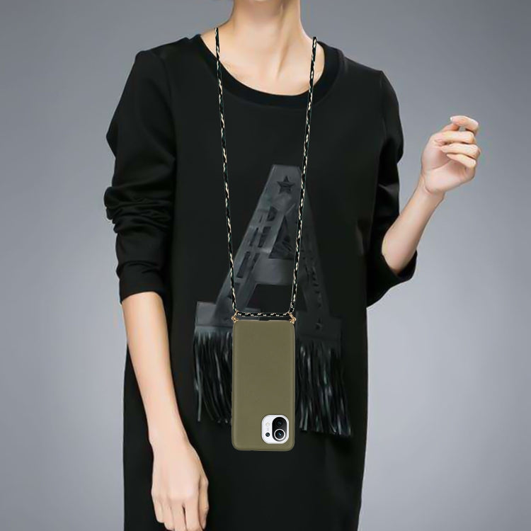 For Xiaomi Mi 11 Lite Wheat Straw Material + TPU Phone Case with Lanyard