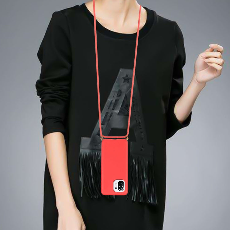 For Xiaomi Mi 11 Lite Wheat Straw Material + TPU Phone Case with Lanyard