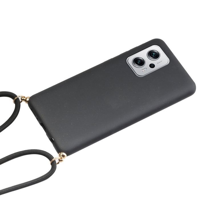 For Xiaomi Redmi Note 11 Pro+ 5G Wheat Straw Material + TPU Phone Case with Lanyard