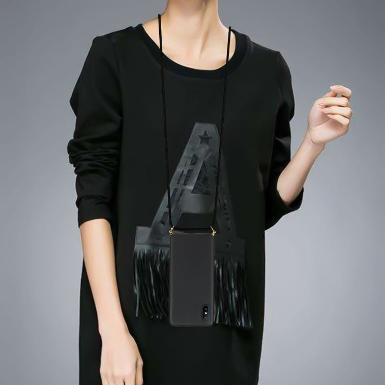 For Xiaomi Redmi 9A Wheat Straw Material + TPU Phone Case with Lanyard