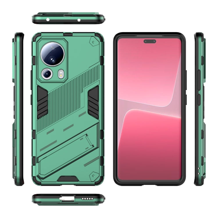 For Xiaomi 13 Lite Punk Armor 2 in 1 PC + TPU Shockproof Phone Case with Holder