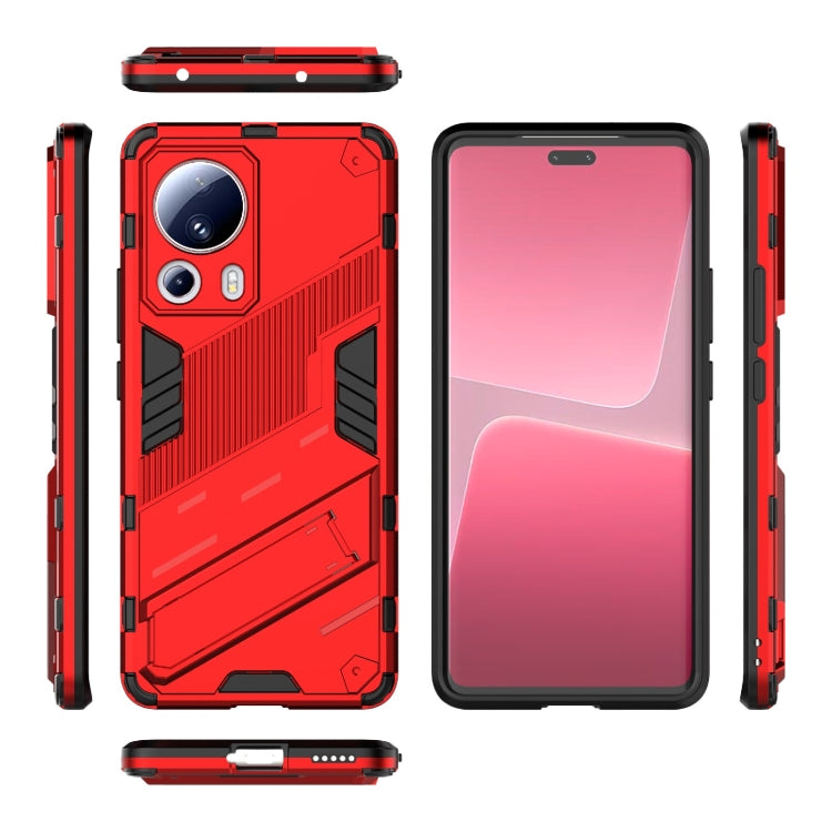 For Xiaomi 13 Lite Punk Armor 2 in 1 PC + TPU Shockproof Phone Case with Holder