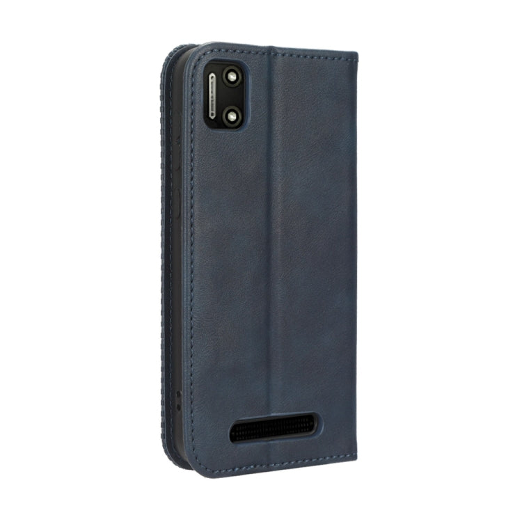 For Cloud Mobile Stratus C7 Magnetic Buckle Retro Texture Leather Phone Case