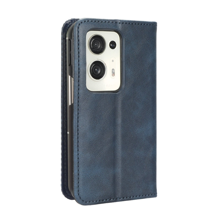 For OPPO Find N2 Magnetic Buckle Retro Texture Leather Phone Case