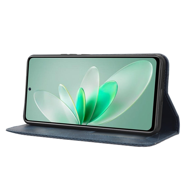 For vivo V27e / S16e Magnetic Buckle Retro Texture Leather Phone Case