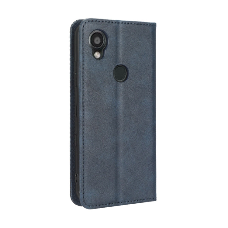 For Kyocera Digno SX3 KYG02 Magnetic Buckle Retro Texture Leather Phone Case