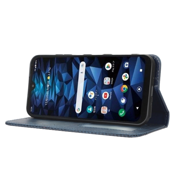 For Kyocera Digno SX3 KYG02 Magnetic Buckle Retro Texture Leather Phone Case