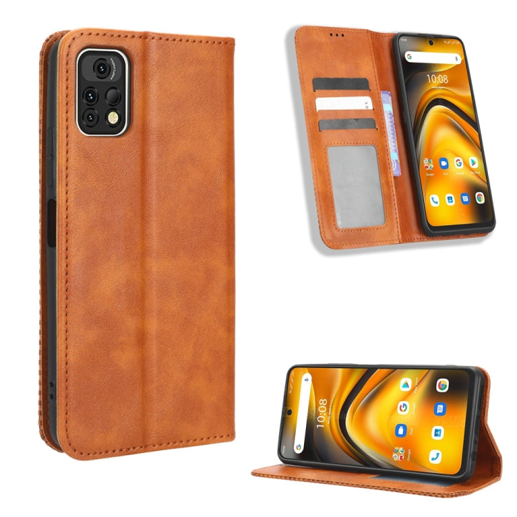 For Umidigi A13 Pro 5G Magnetic Buckle Retro Texture Leather Phone Case