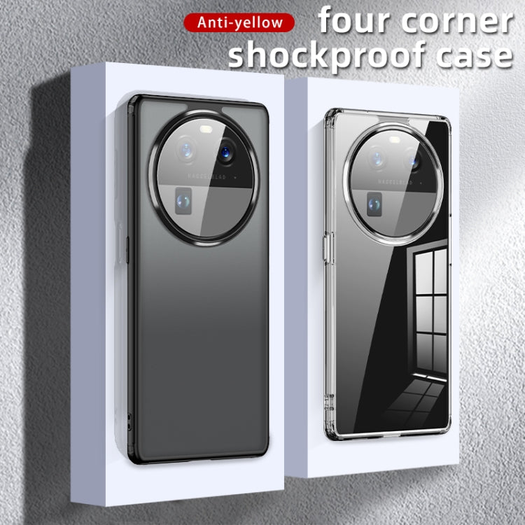 For OPPO Find X6 Armor Clear TPU Hard PC Phone Case