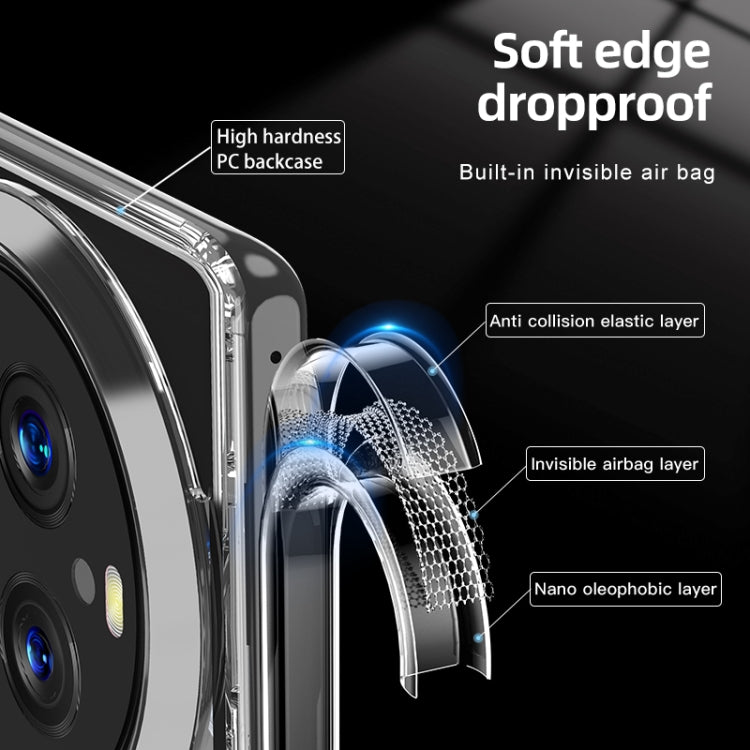 For OPPO Find X6 Pro Armor Clear TPU Hard PC Phone Case