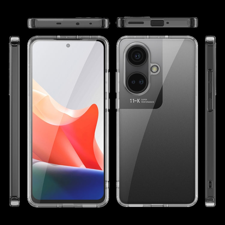 For OPPO K11 5G/OnePlus Nord CE3 Armor Clear TPU Hard PC Phone Case