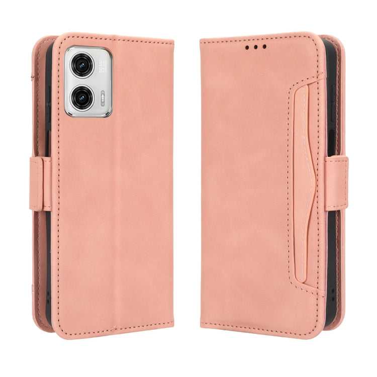 For Motorola Moto G53 5G Skin Feel Calf Texture Card Slots Leather Phone Case