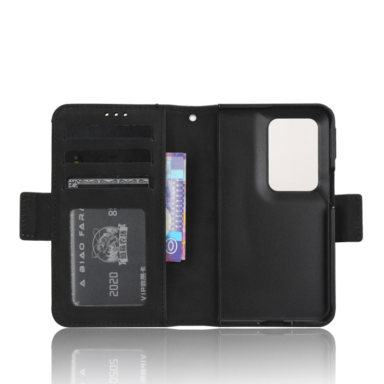 For OPPO Find N2 Skin Feel Calf Texture Card Slots Leather Phone Case