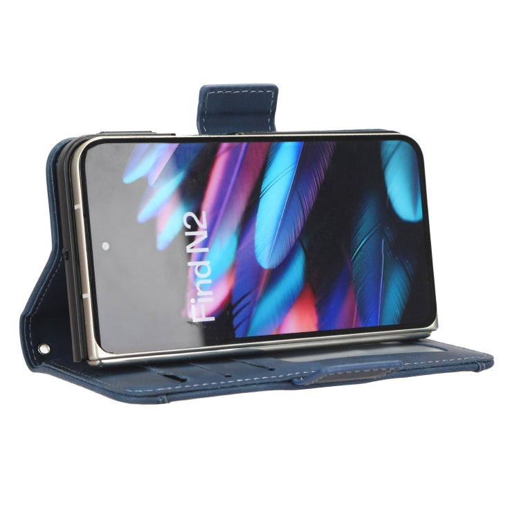 For OPPO Find N2 Skin Feel Calf Texture Card Slots Leather Phone Case