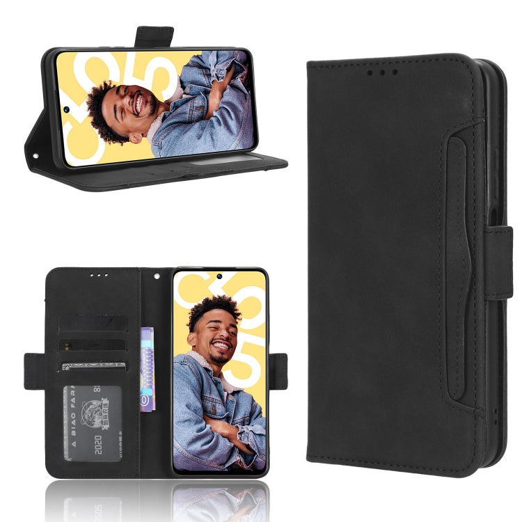 For Realme C55 4G Skin Feel Calf Texture Card Slots Leather Phone Case