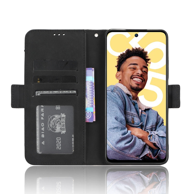 For Realme C55 4G Skin Feel Calf Texture Card Slots Leather Phone Case