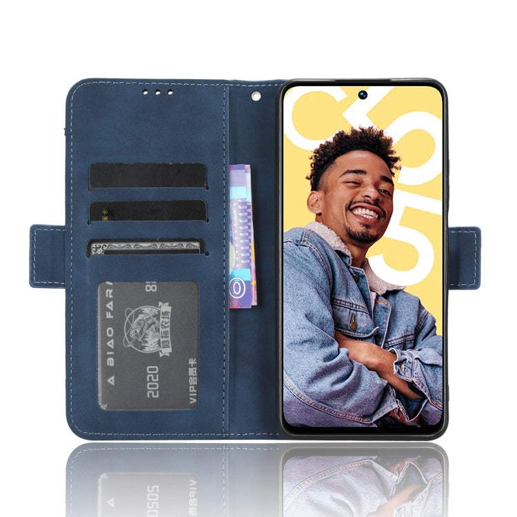 For Realme C55 4G Skin Feel Calf Texture Card Slots Leather Phone Case