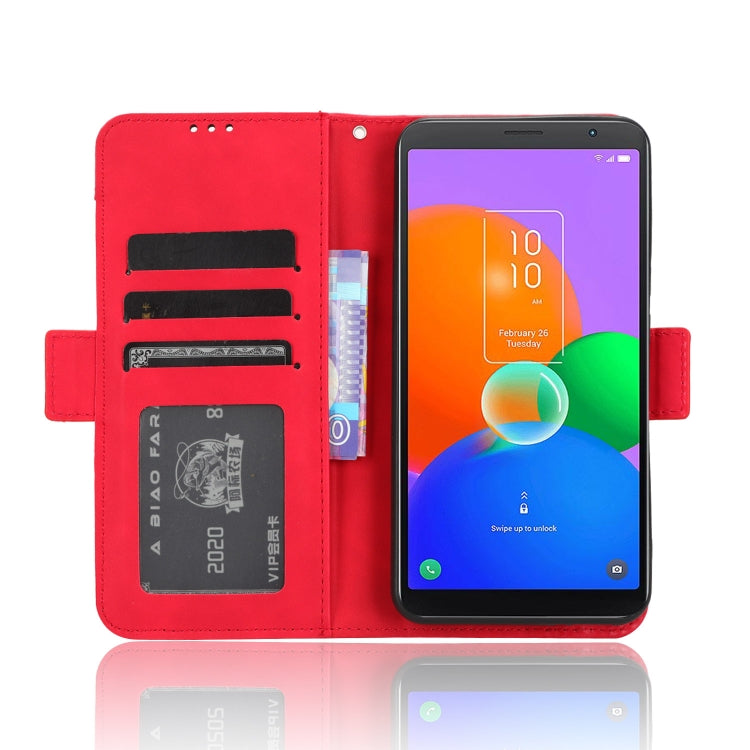 For TCL 403 Skin Feel Calf Texture Card Slots Leather Phone Case