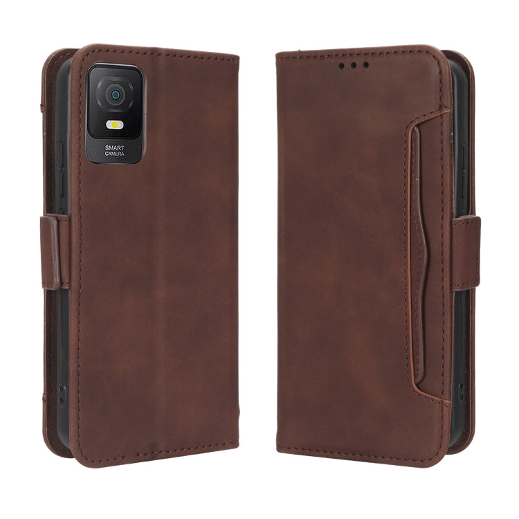 For TCL 403 Skin Feel Calf Texture Card Slots Leather Phone Case