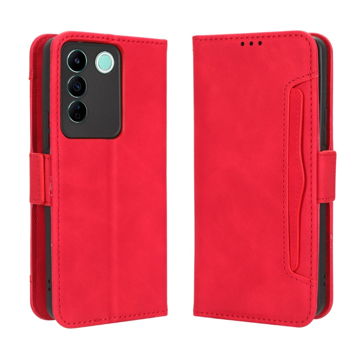 For vivo V27e / S16e Skin Feel Calf Texture Card Slots Leather Phone Case