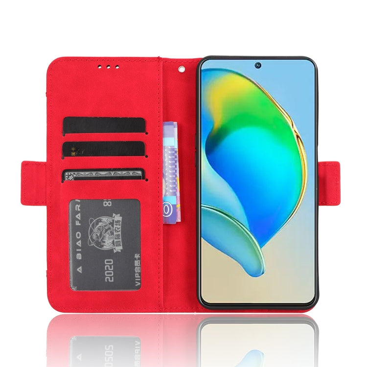 For ZTE Blade V40s Skin Feel Calf Texture Card Slots Leather Phone Case