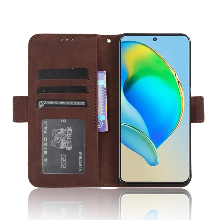 For ZTE Blade V40s Skin Feel Calf Texture Card Slots Leather Phone Case