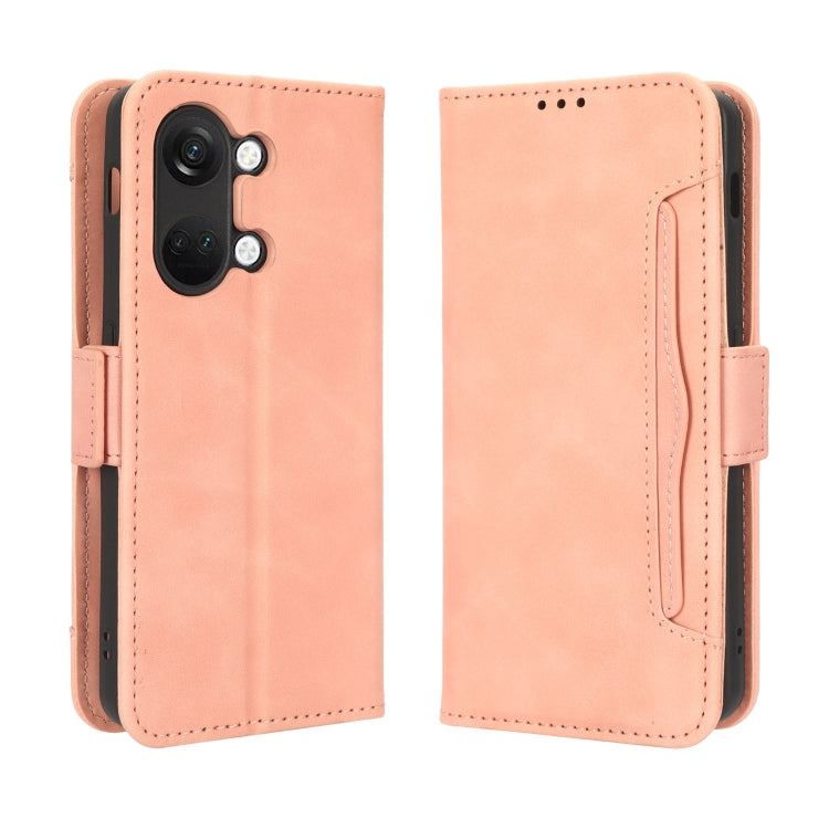 For OnePlus Ace 2V Skin Feel Calf Texture Card Slots Leather Phone Case