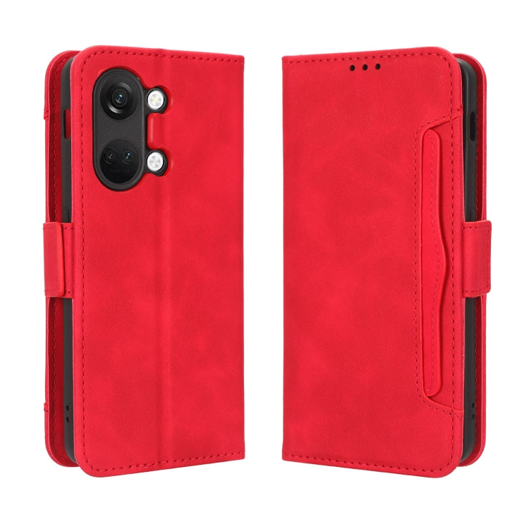 For OnePlus Ace 2V Skin Feel Calf Texture Card Slots Leather Phone Case